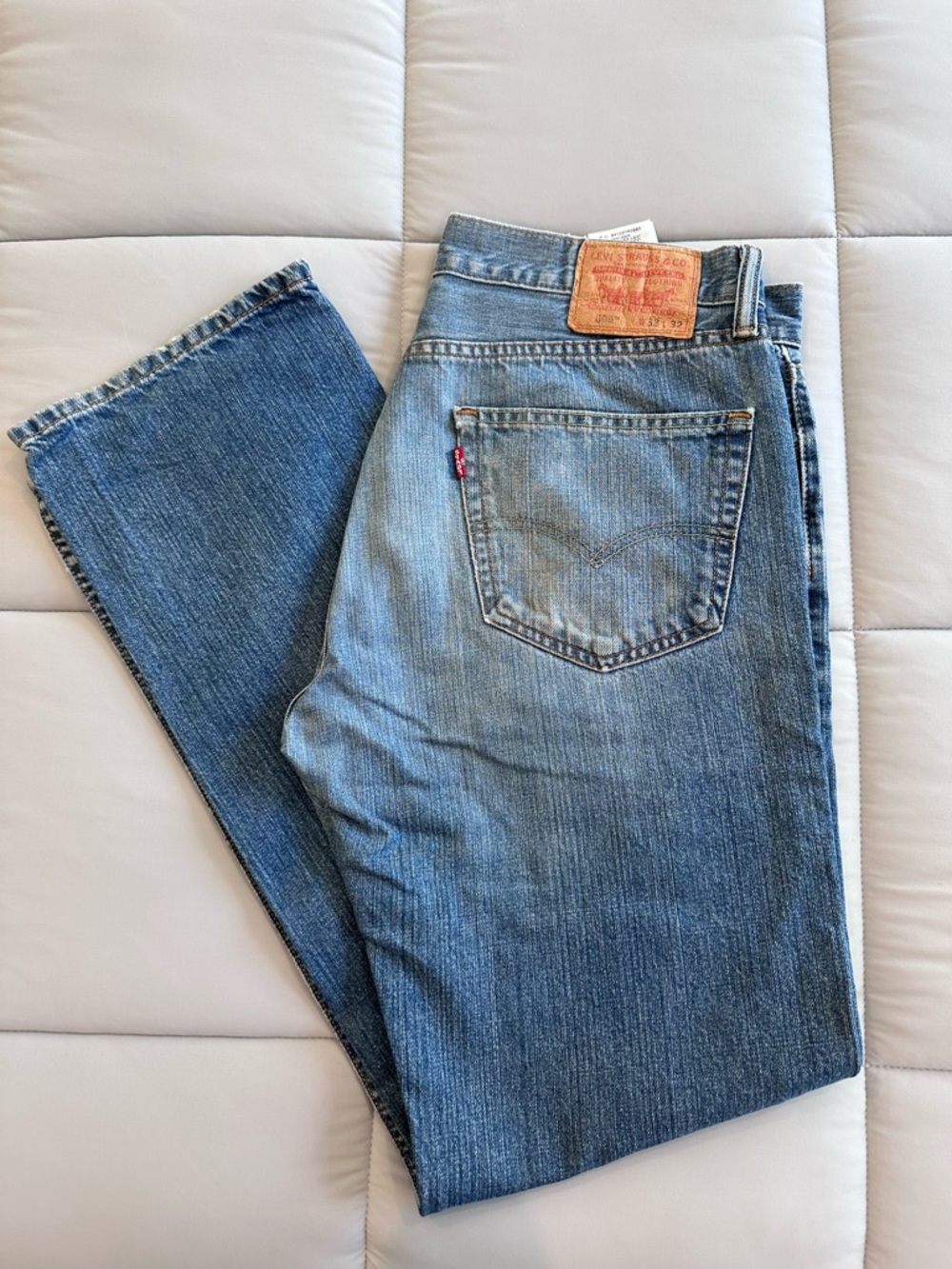 Levi's Men's Light Blue Straight Jeans 33x32
